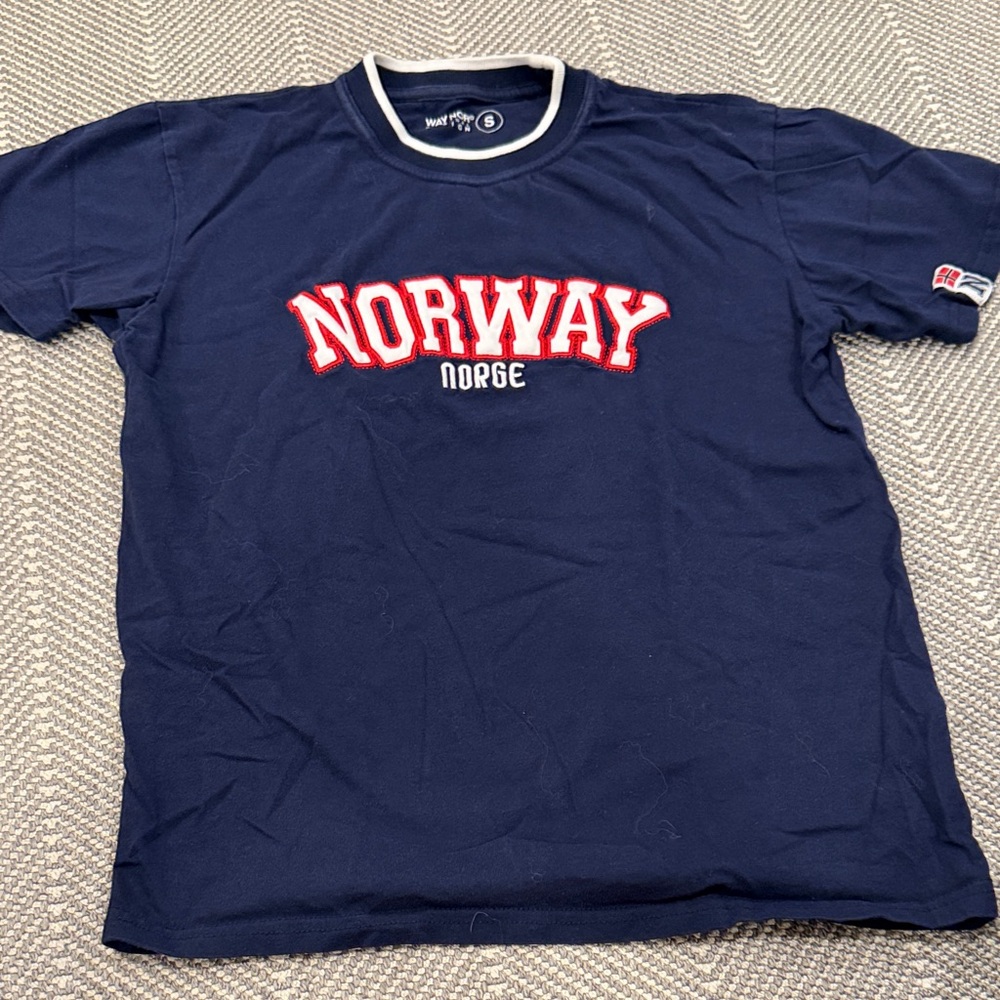 Norway Navy Blue Short Sleeve Tee